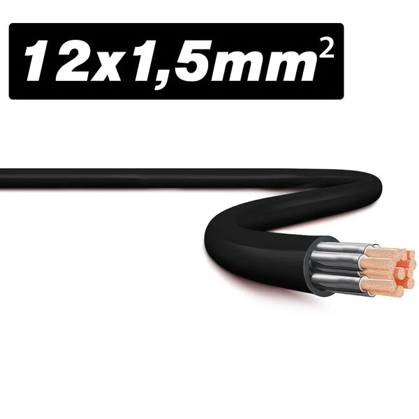 Cabo Controle 1KV 70 Graus Celsius PVC 12X1,5mm Preto 29712821 Prysmian