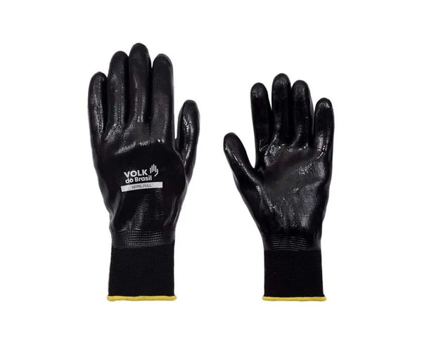 Luva Nitrílica Preta Antiderrapante Elastano 103147041 Tamanho 9/G CA 25280 Volk