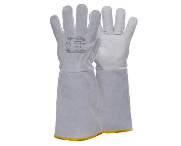 Luva Cobertura Vaqueta Raspa com Tira Ajuste Tamanho 8 3-LC108 CA 25387 - VALCAN