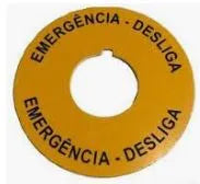 Acessório Plaqueta Amarelo Botão Emergência CSW APE WEG