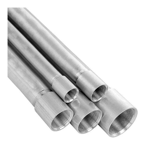 Eletroduto Rígido Metálico Aço Carbono Galvanizado Eletrolitico Leve Com 1 Luva 0,50 Mm 3/4" Bsp 3000 Mm - ECEDE12 - ELECON