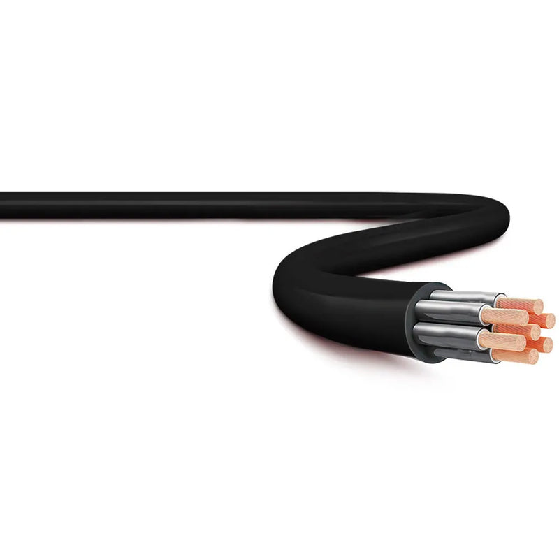 Cabo Controle 1KV 70 Graus Celsius PVC 7x1,5mm Preto Induscabos