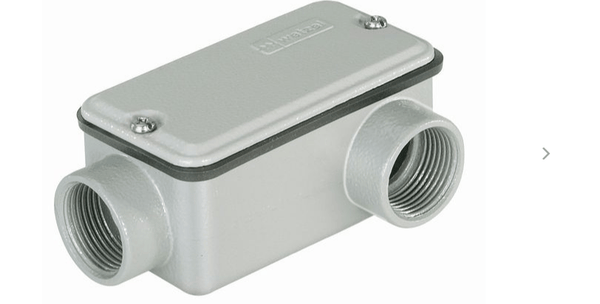 Condulete Alumínio C 3/4" BSP Cinza Com Tampa Com Vedação E002020030 Wetzel