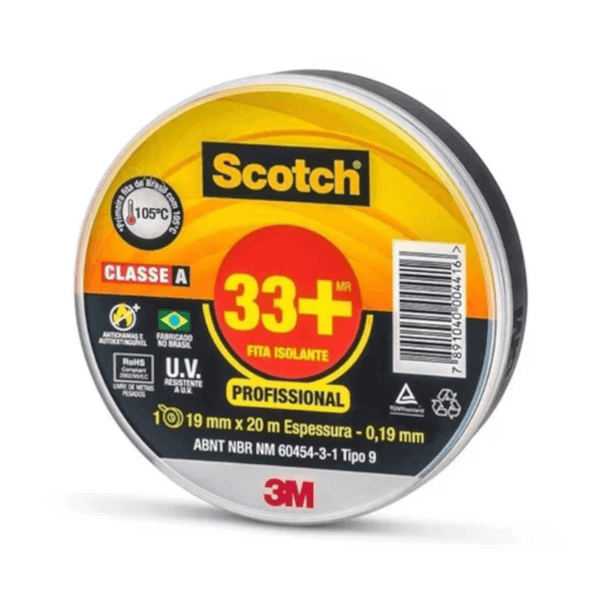 Fita Isolante Scotch 33+ 19MMx20M HB004482483 3M
