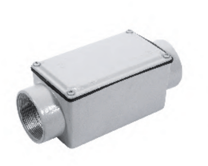 Condulete Alumínio C 1.1/2" BSP Cinza Com Tampa Com Vedação E002020060 Wetzel