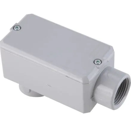 Condulete Alumínio LB 1" BSP Cinza Com Tampa Com Vedação Wetzel