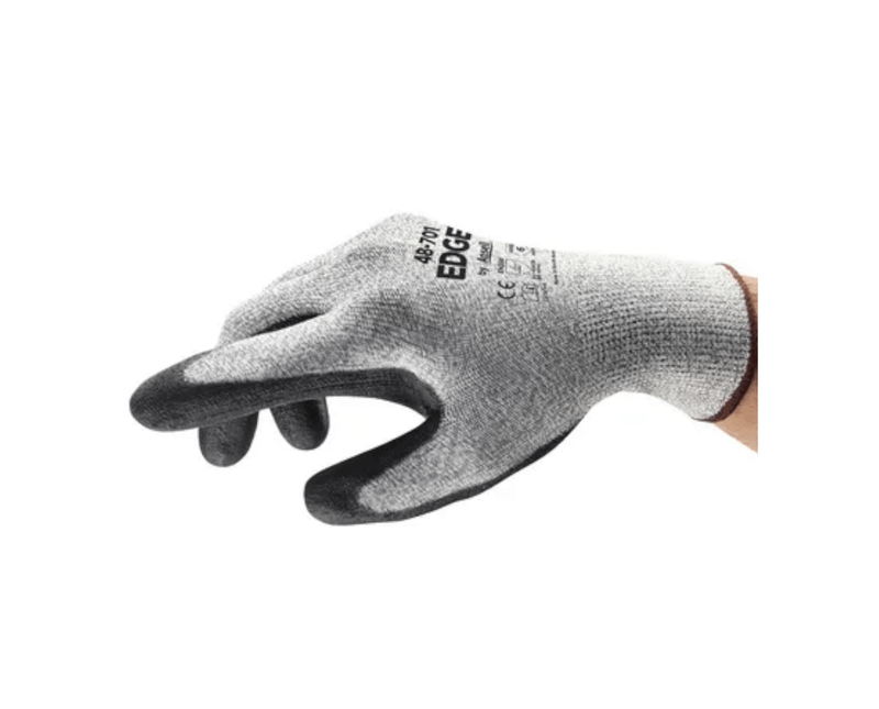 Luva Resistente A Corte Fibra Resistente A Corte Cinza/Preta Poliuretano EDGE 48701 Tamanho 10 CA 33859 Ansell