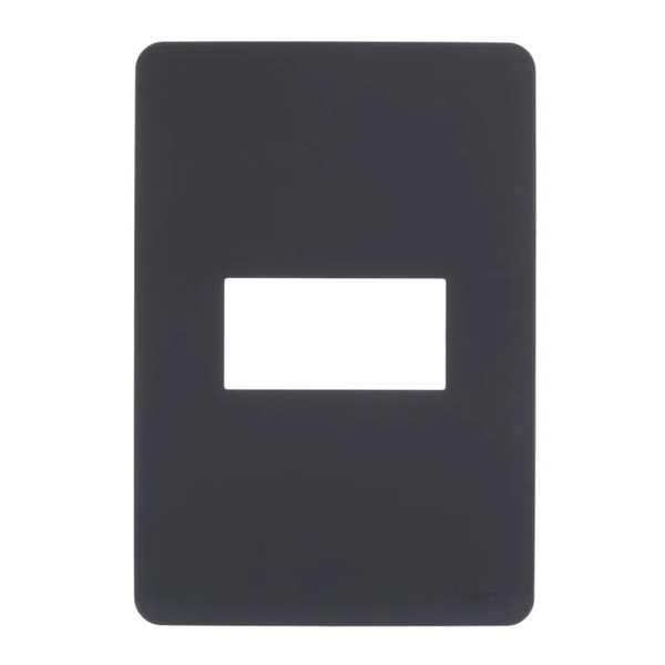 Placa 1 Posto 4X2" Black Orion S730101294 Schneider