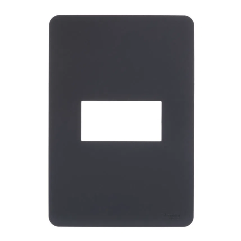 Placa 1 Posto 4X2" Black Orion S730101294 Schneider