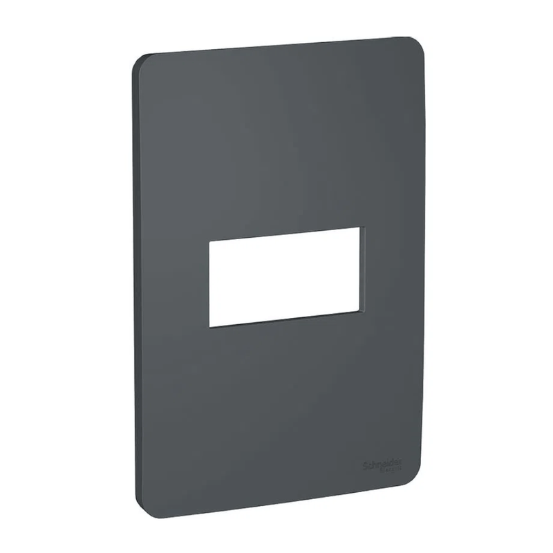 Placa 1 Posto 4X2" Black Orion S730101294 Schneider