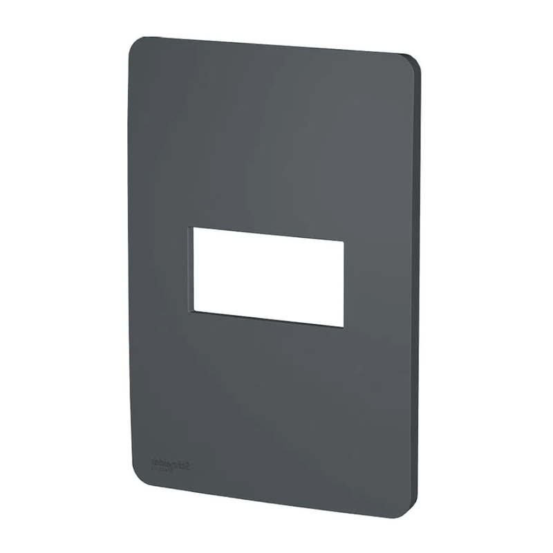 Placa 1 Posto 4X2" Black Orion S730101294 Schneider