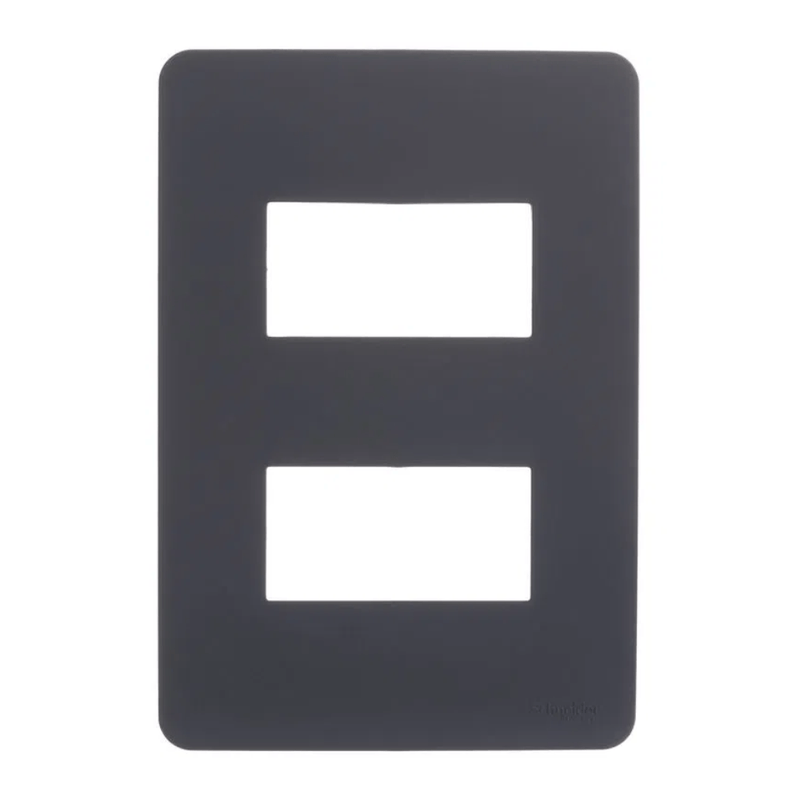 Placa 2 Horiz Sep 4X2" Black Orion S730121294 Schneider