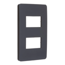 Placa 2 Horiz Sep 4X2" Black Orion S730121294 Schneider