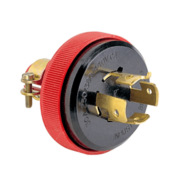 Plugue Energia Industrial Macho Tripolar Terra 30A 440V Vermelho 056407 Pial