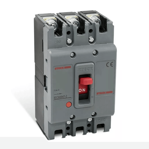 Disjuntor Caixa Moldada Tripolar Térmico E Magnético Fixos 690VCA 150a 3KA SDJS150 Steck