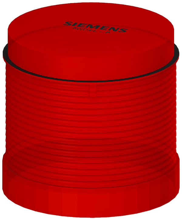 Sinalizador Luminoso Coluna Flash Xenon Vermelho 24V 8WD44200CB Siemens