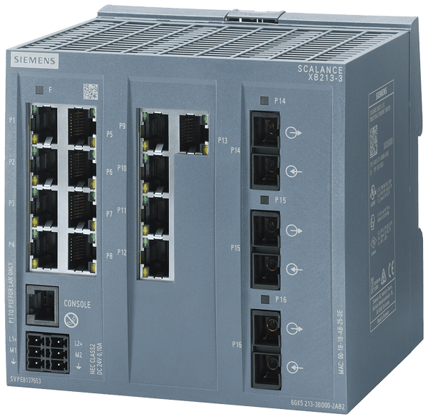 Switch Tripolar Rj45 6GK52133BD002AB2 Siemens