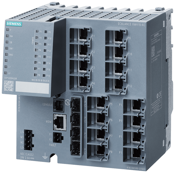 Switch Gerenciador 24P Rj45 6GK54164GS002AM2 Siemens
