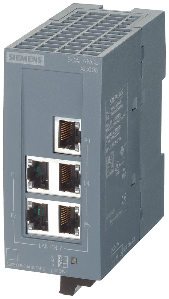 Switch Ethernet 5P Rj45 Scalance Xb005G 6GK50050GA101AB2 Siemens
