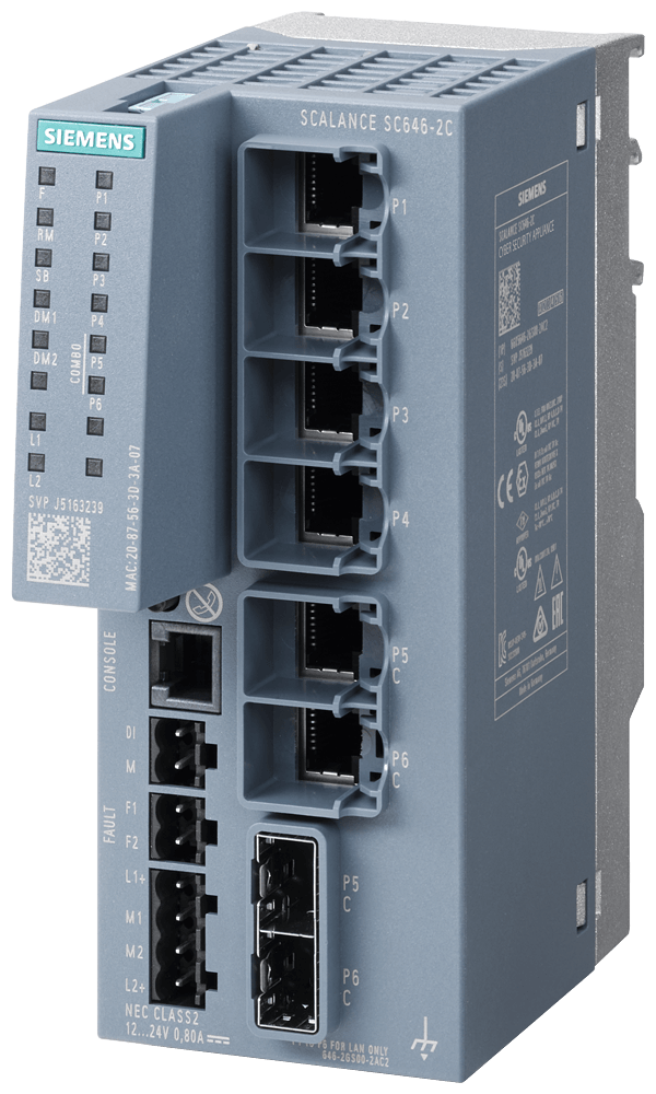 Switch Nat/Napt 6P Rj45+Fo 6GK56462GS002AC2 Siemens