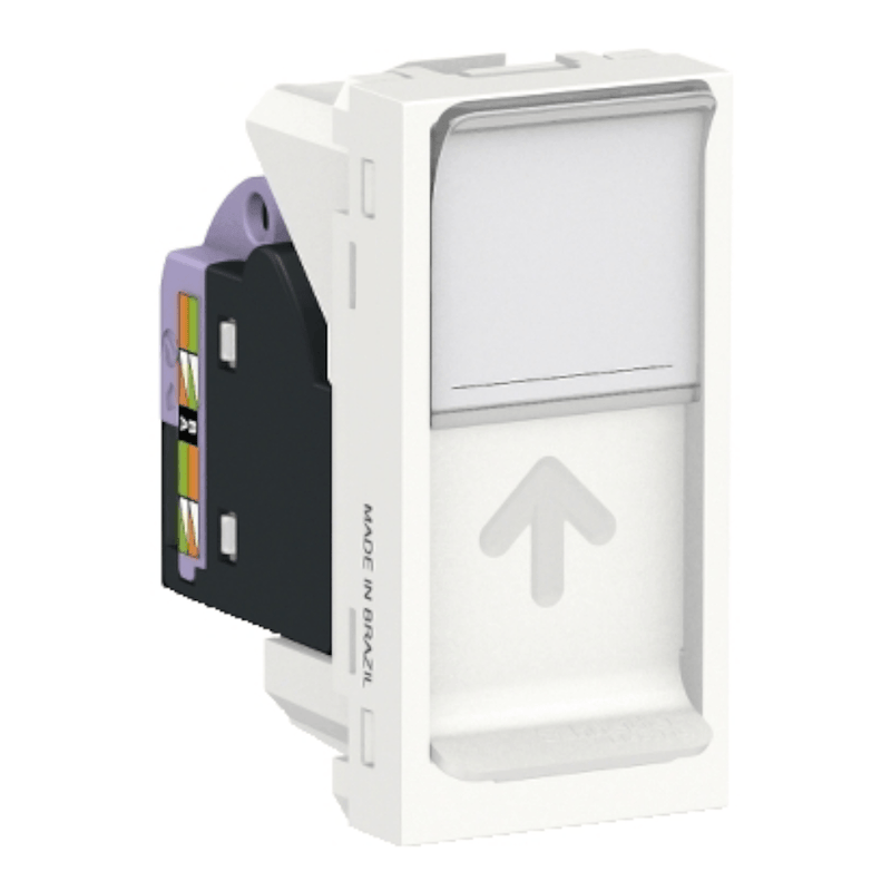 Módulo Tomada Rede Telefonia Encaixe Rj45 6 Branca S70540104 Schneider
