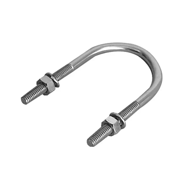 Abraçadeira U Vergalhão Aço Carbono Zincado 1" Leve com Porca e Arruela Stringueto