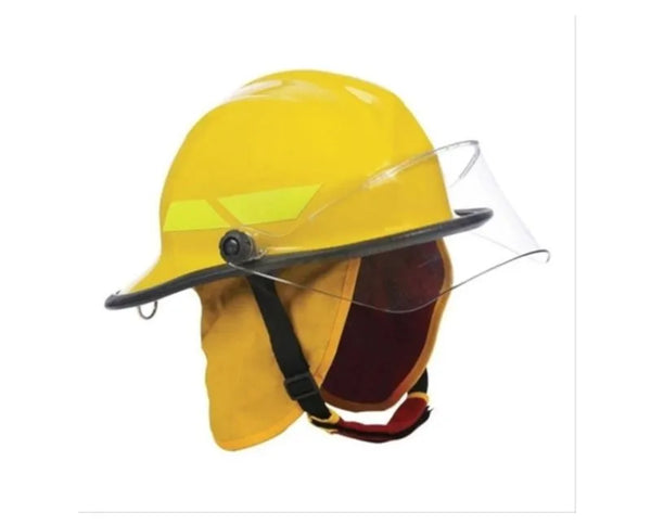 Capacete Bombeiro Termoplástico Amarelo com Visor Hf09204aor CA 35173 Hercules