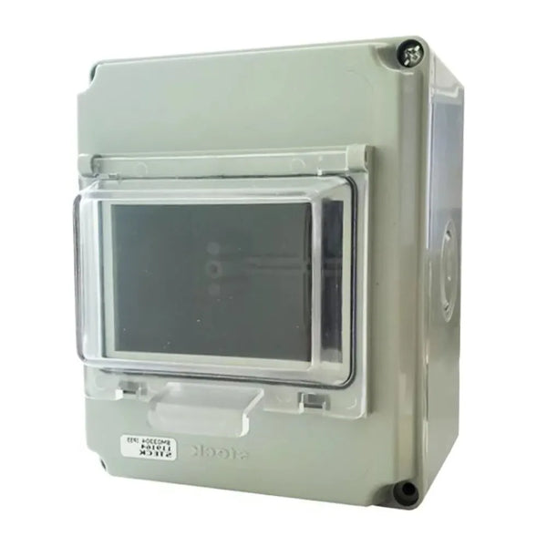 Quadro Distribuição Disjuntor Termoplástico Sobrepor 114X116X141mm Sem Barramento Porta Transparente SM03304 Steck