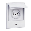 Tomada Predial 1 Módulo Cinza 2 Polos + Terra 10 A 250 V Com Placa 4x2" Cinza 064218 PIAL