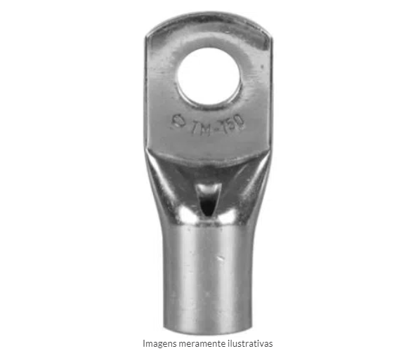 Terminal Compressão 16,00 Mm2 1 Compressão 1 Furo 8,50 Mm Cobre TM168 - INTELLI