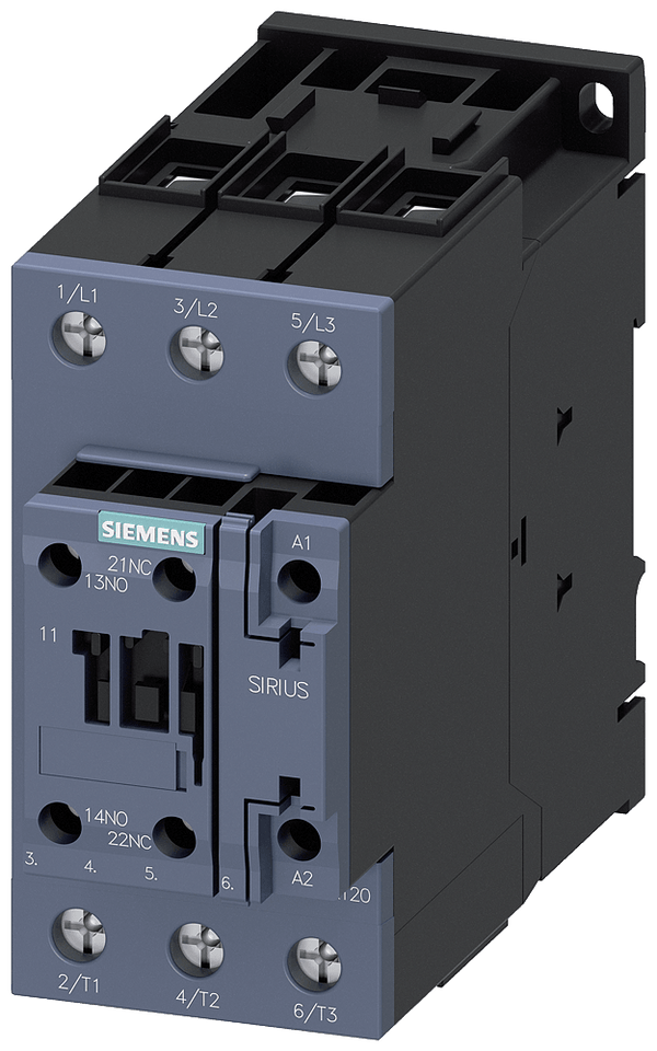 Contator Tripolar 50A 220VCA 50/60Hz 1NA+1NF 3RT20361AN20 Siemens
