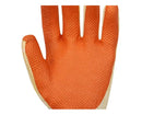 Luva Tricotada Laranja Recoberto Banho Látex 101095705 Tamanho 9 CA 21367 Volk