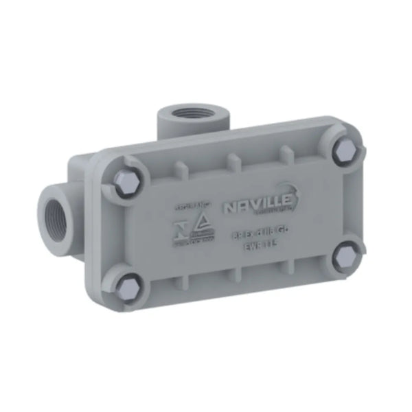 Condulete Alumínio T 1" BSP Cinza Com Tampa EWR115T3B Naville