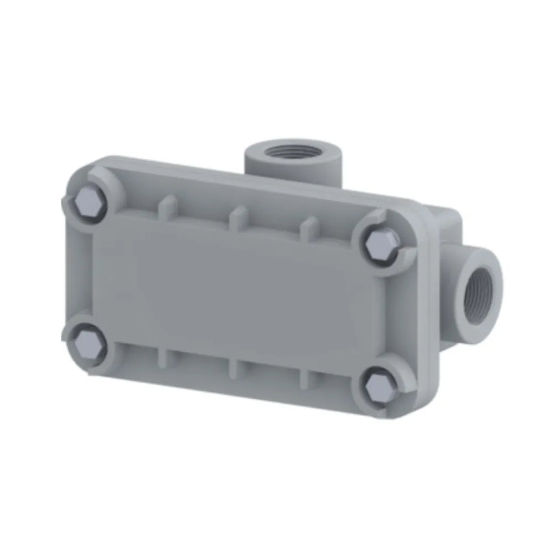 Condulete Alumínio T 1" BSP Cinza Com Tampa EWR115T3B Naville