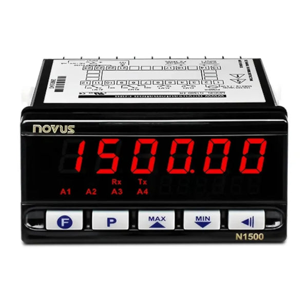 Indicador Digital Universal Paínel 6 Dígitos Bivolt 4-20MA N1500C4Rele Novus