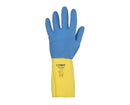 Luva Látex/Neoprene Azul/Amarela Antiderrapante Neolátex DA224D Tamanho 9/G CA 5774 Danny