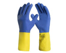 Luva Látex/Neoprene Azul/Amarela Antiderrapante Neolátex DA224D Tamanho 9/G CA 5774 Danny