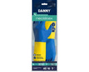 Luva Látex/Neoprene Azul/Amarela Antiderrapante Neolátex DA224D Tamanho 9/G CA 5774 Danny