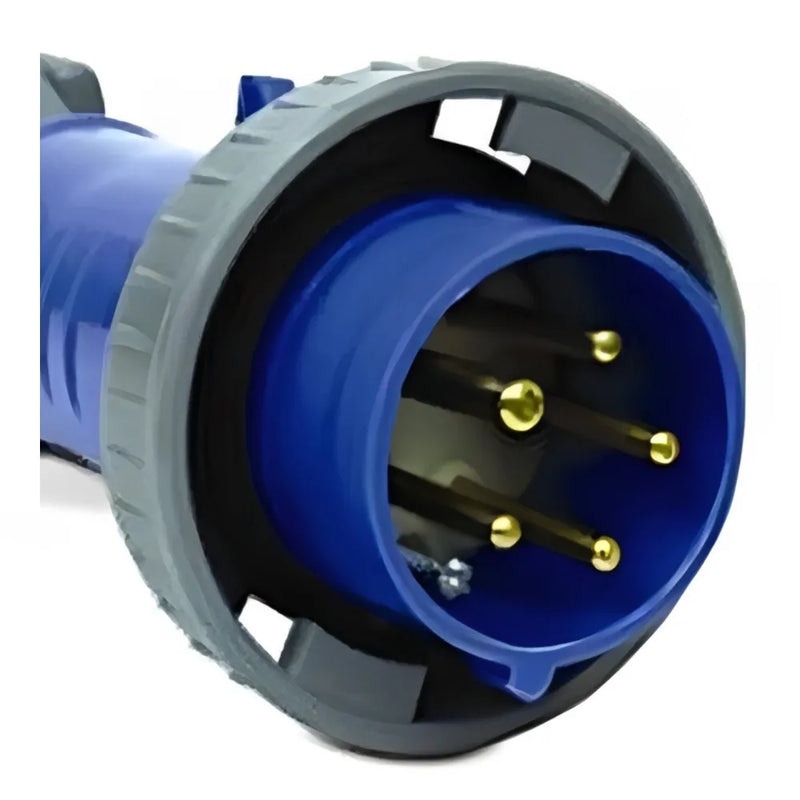 Plugue Energia Industrial Macho 3 Polos + Terra 16 A 200/250 V Azul S4079W Steck