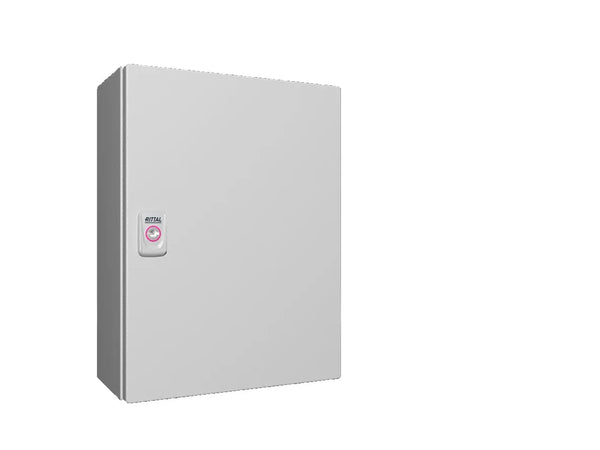 Quadro Comando Sobrepor Aço Pintado Cinza 7035 IP66 1 Porta 400x300x155mm 1577000 Rittal