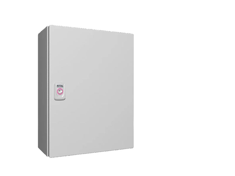 Quadro Comando Sobrepor Aço Pintado Cinza 7035 IP66 1 Porta 400x300x155mm 1577000 Rittal