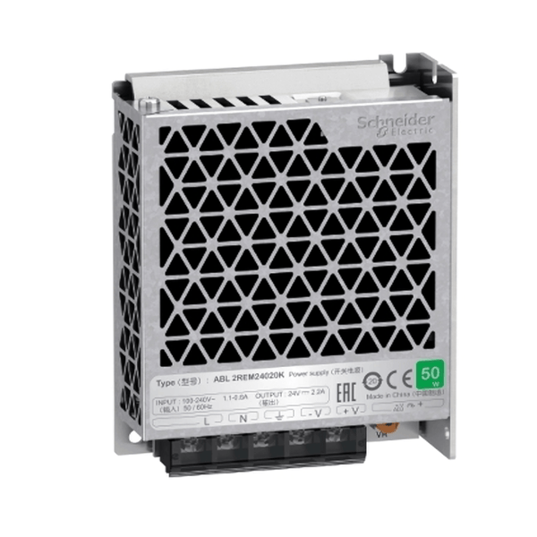Fonte De Alimentação Chaveada Monofásico Entrada 100/240VCA Saída 24VCC 2,2A ABL2REM24020K Schneider