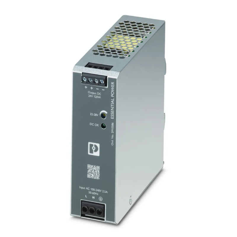 Fonte De Alimentação Chaveada Monofásico 100 240Vca 24Vcc 120W 5A Essentialps1 ESSENTIALPS1AC24DC120WEE Phoenix Contact