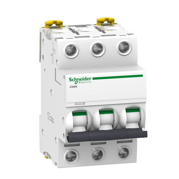 Disjuntor Mini Tripolar 63A 230/400VCA Curva D 6KA A9F75363 Schneider