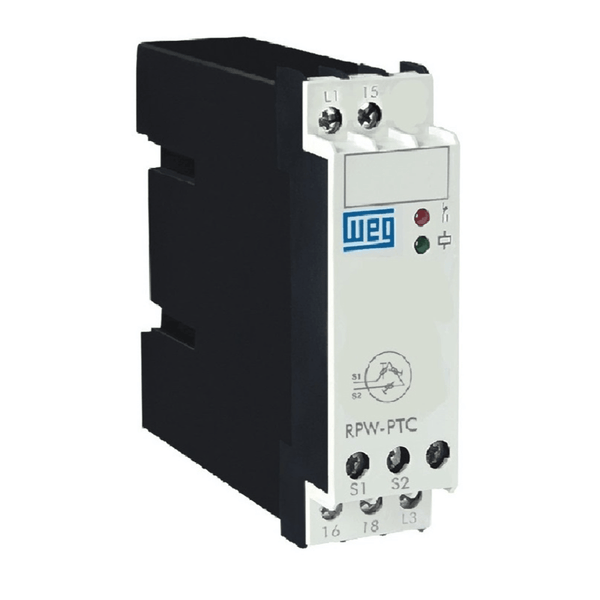 Relé Proteção Trifásico 24-240V 50/60Hz Para Sensor Ptc RPWPTCE05 WEG