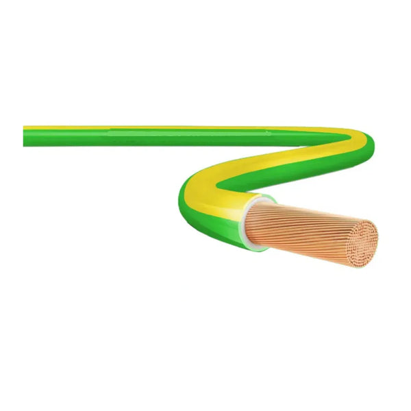 Cabo Flexivel 10mm2 750V 70G Pvc Verde Amarelo
