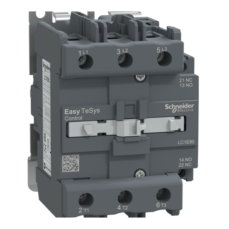 Contator Tripolar 95A 220V 1NA+1NF LC1E95M7 Schneider