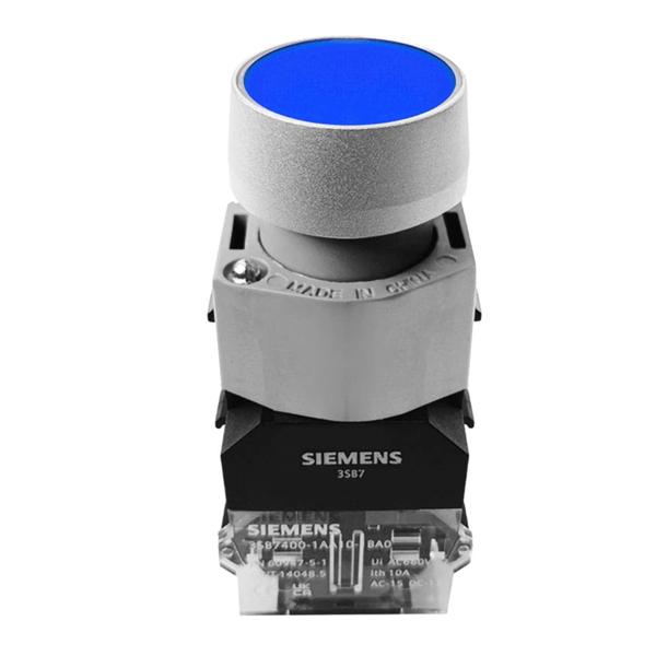 Botão Iluminado Momentaneo 24VCA/CC 1NA Azul 3SB71330DB501 Siemens