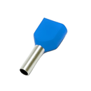 Terminal Elétrico Tubular Duplo (Ilhos) Pre-Isolado 2,5mm2 Azul H2,5/18,5D Conexel
