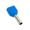Terminal Elétrico Tubular Duplo (Ilhos) Pre-Isolado 2,5mm2 Azul H2,5/18,5D Conexel
